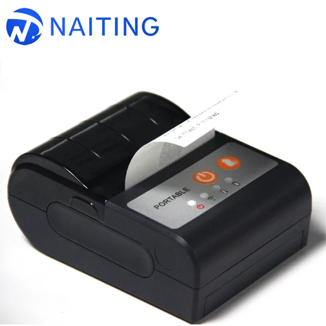 Shanghai Naiting Mini Bluetooth Portable Printer for Taxi/Car with 12V to 9V Adaptor