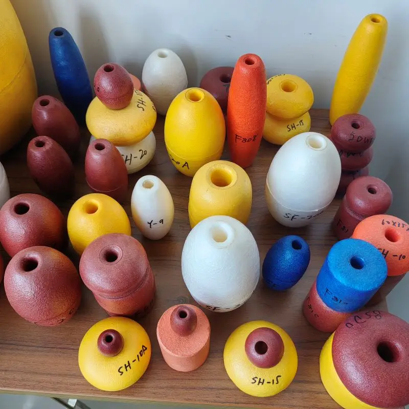 commercial fishing net floats wholesale Factory Wholesale Small Eva Commercial Fishing Buoys YQE -2 Floating  Navigation Fishing Net Float Yellow Oval for Purse Seine