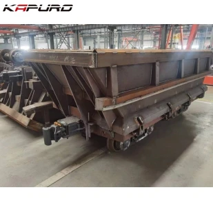 product high quality 6cbm single side dump mining wagon new condition side dumping mine cart with core bearing component-14