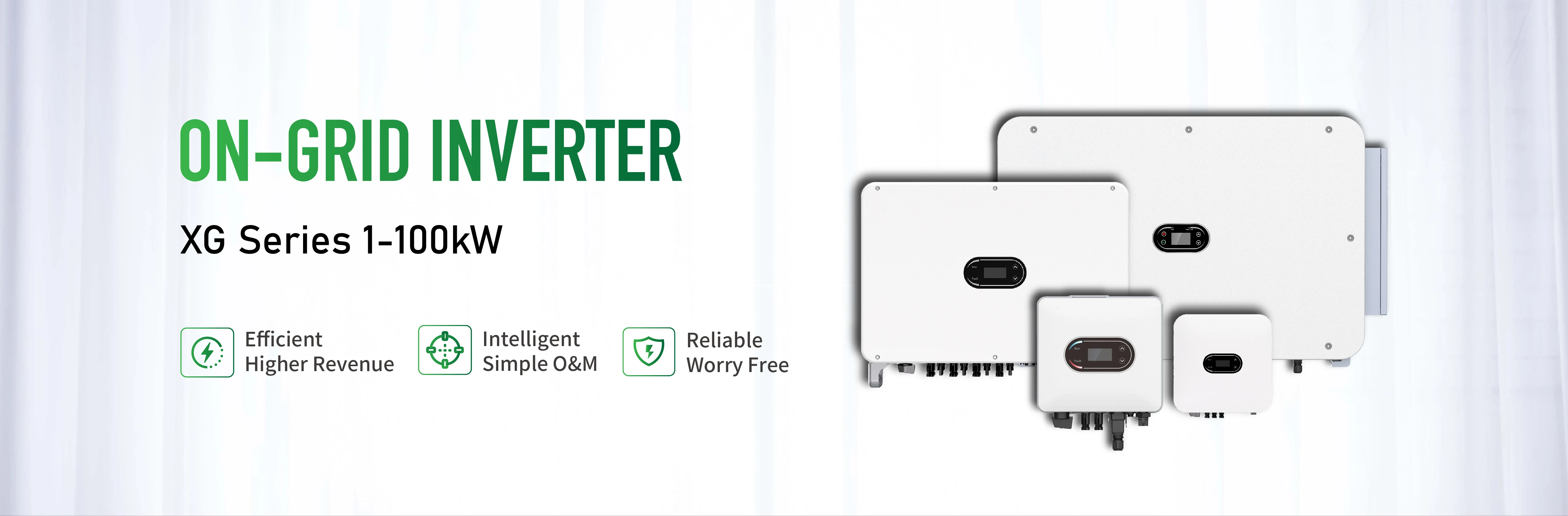 3-110 كيلو واط دعم التشغيل والصيانة الذكي البسيط، تركيب خارجي، تصنيف IP60، أحادي/ثلاثي الطور، 50 هرتز / 60 هرتز، عاكس متصل بالشبكة للاستخدام المنزلي 0