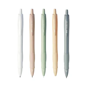 5-Pack Premium Gel Pens Black Ink Fine 0.5mm Retractable Quick Dry Rollerball Comfort Grip Smooth Writing Plastic Material