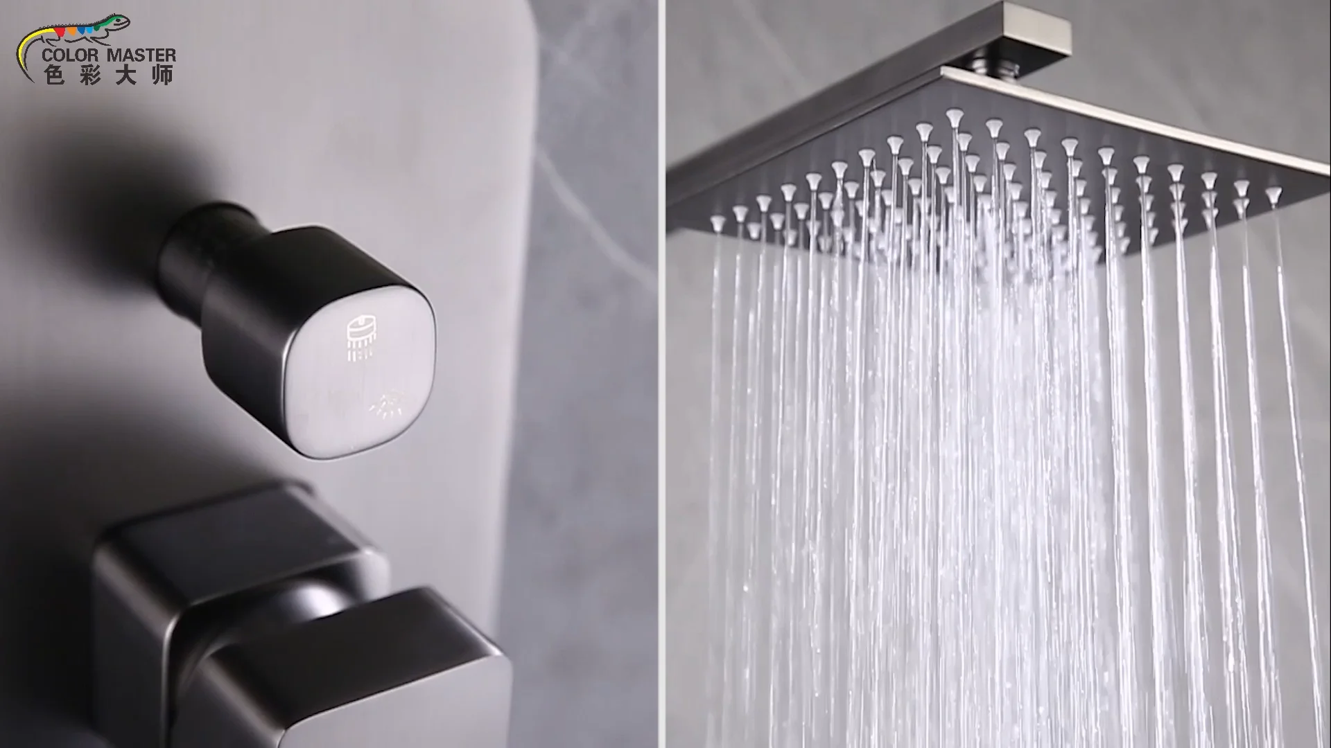 Modern Design Concealed Rainfall Shower Head Faucet Bath Shower Mixer