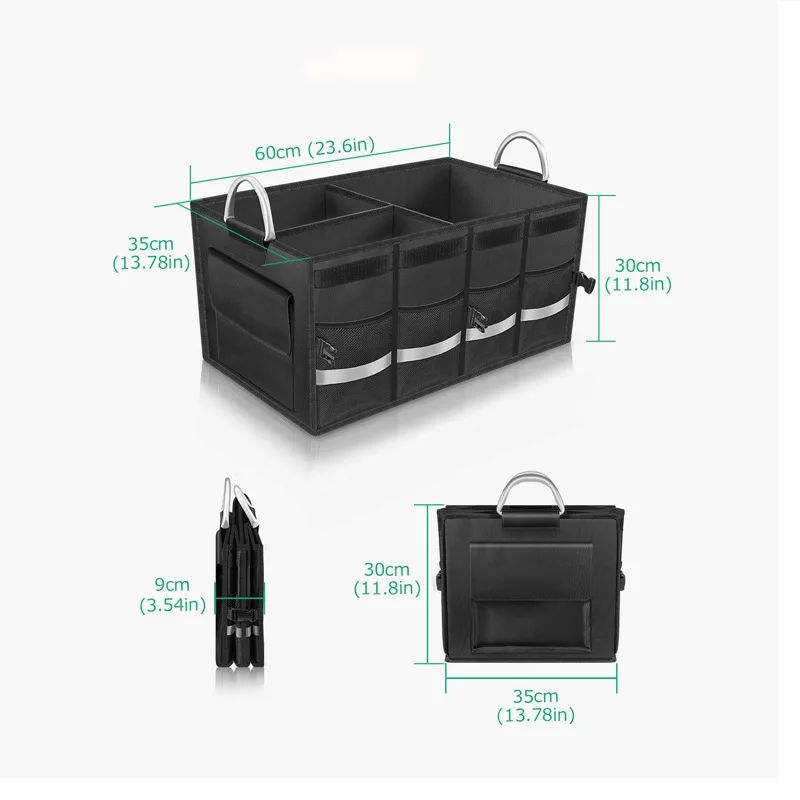 Auto Kofferbak Organizer voor Peugeot 3008, Leer Kofferbak Organisator