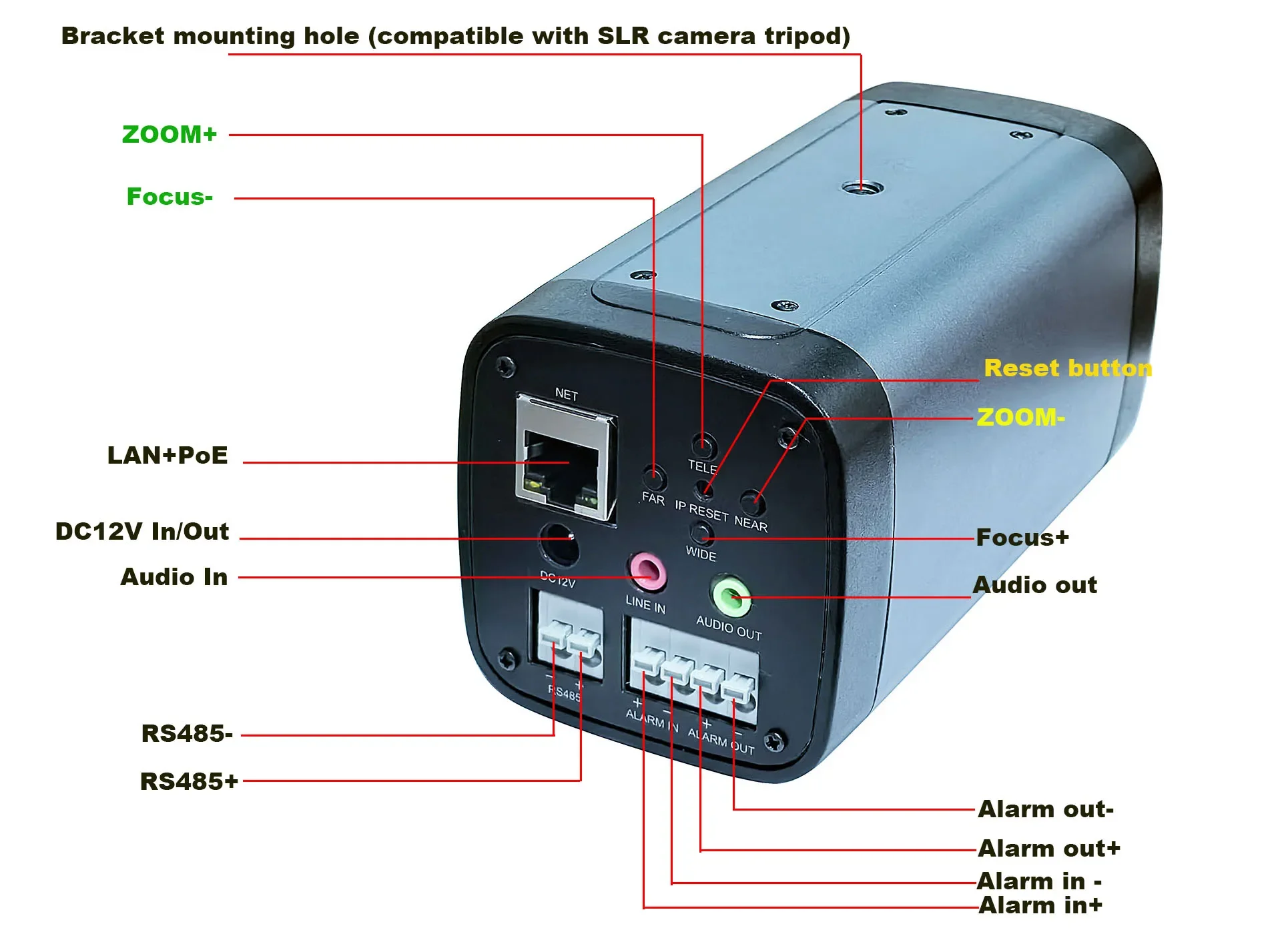 RTMP POE 4K 8MP 30fps 360X ZOOM IMX415 IP Camera Absolute Move Auto IRIS Hi  Kvision Protocol RTMP IVM4200 P2P IP Camera