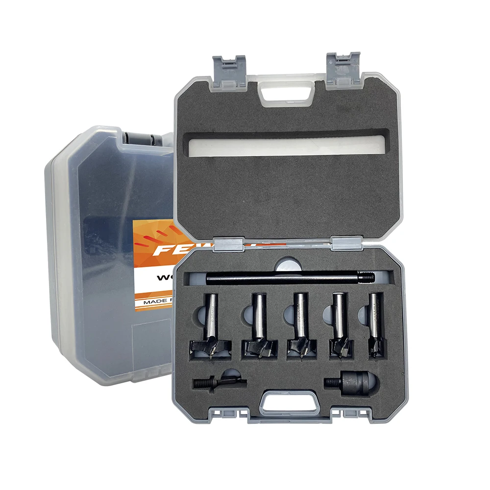 8pcs 15 20 25 30 35mm Wood Hole Saw Set For Woodworking Hole Cutter ...