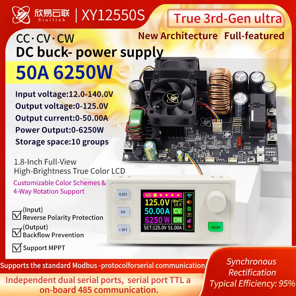 Sinilink XY12550S CNC DC Adjustable Regulated Power Supply