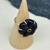Black obsidian - gold
