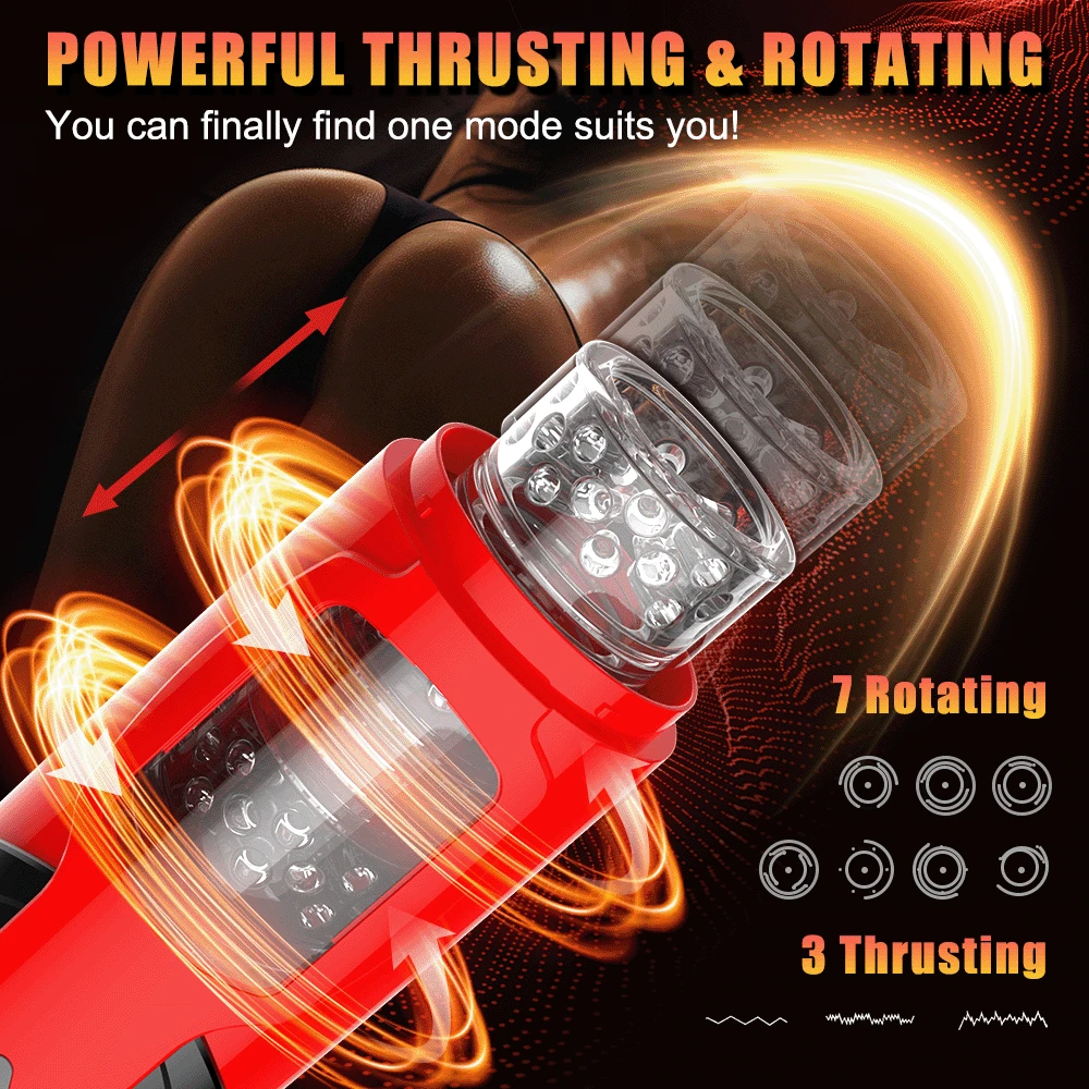 Automatic Male Masturbator Telescopic Rotation Vagina Adults Sex Toys for Men Piston Masturbator Cup Supplies