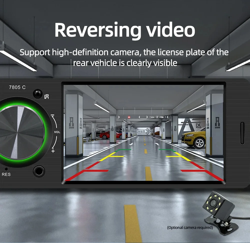 Car Dvd Player 4'' 1 Din HD Stereo Digital Signal Processor Radio Car Multimedia Video Voice Reversing Camera Car MP5 Player