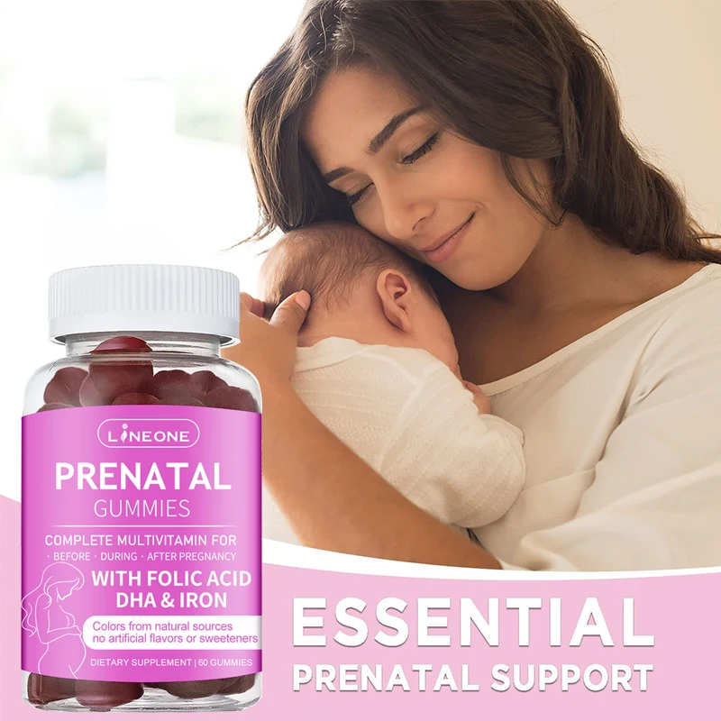 Iron Gummy Prenatal Private Label prenatal vitamin gummies For Women with Iron and Folic Acid OEM ODM Vitamin c Gummy details