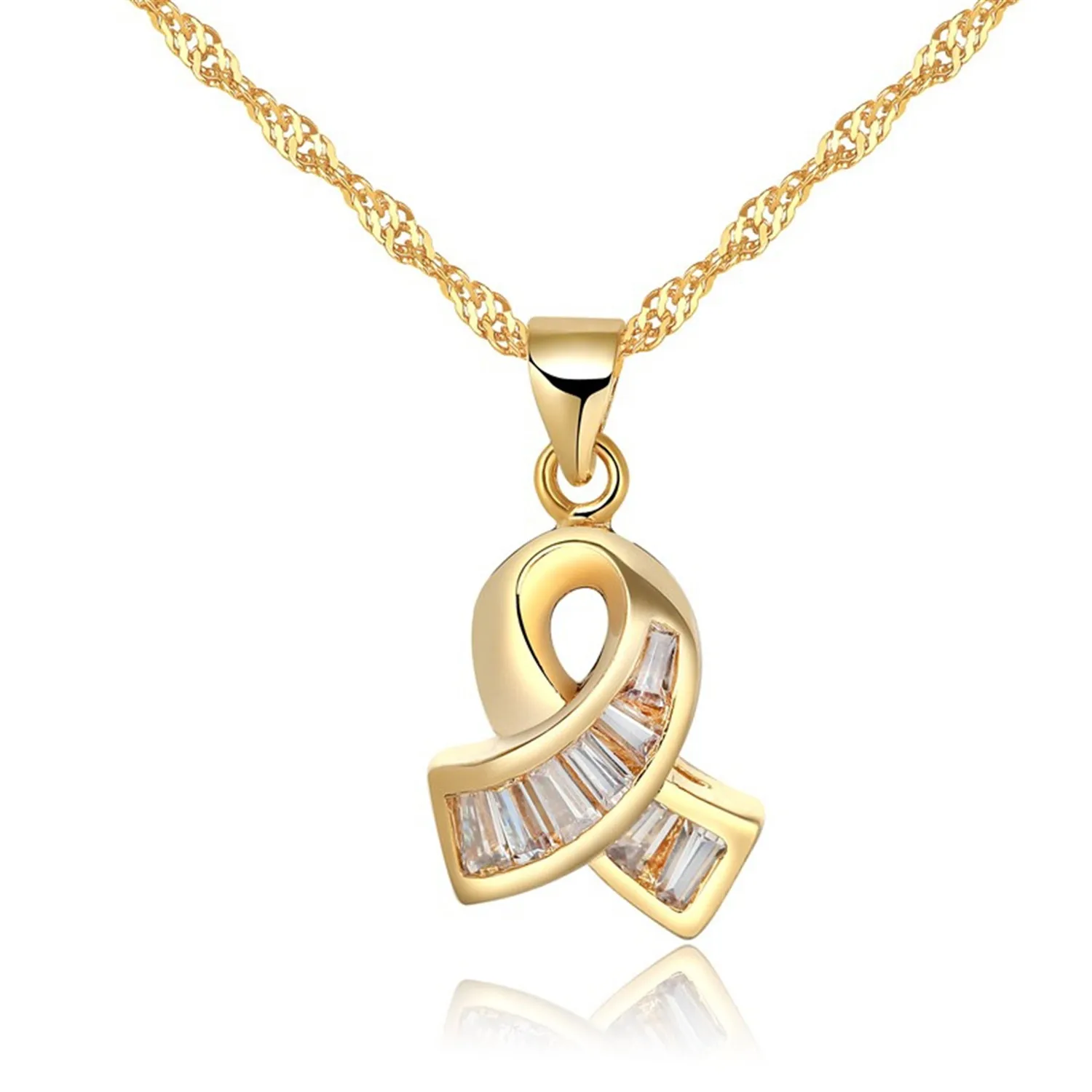 quality stone14k 18k gold plated pendant good silver jewelry set for women(图7)