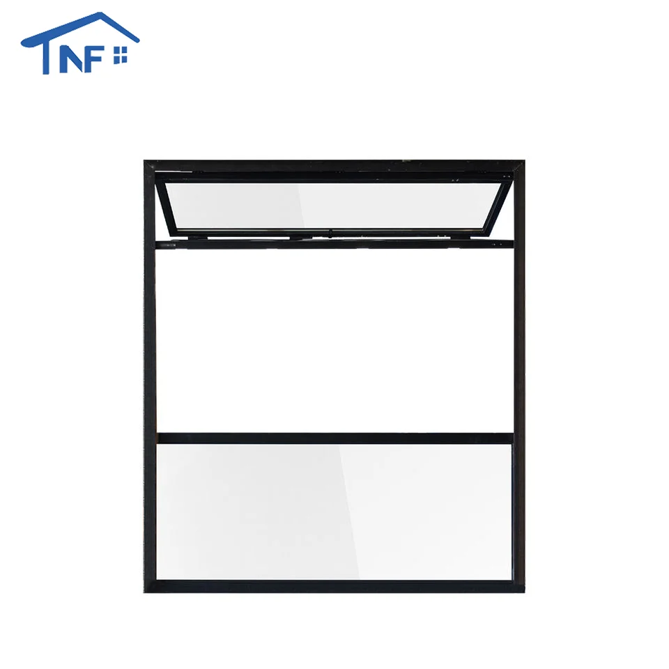 NF New Design Aluminium Hurricane Proof Vertical Bifold up windows Vertical Folding Window