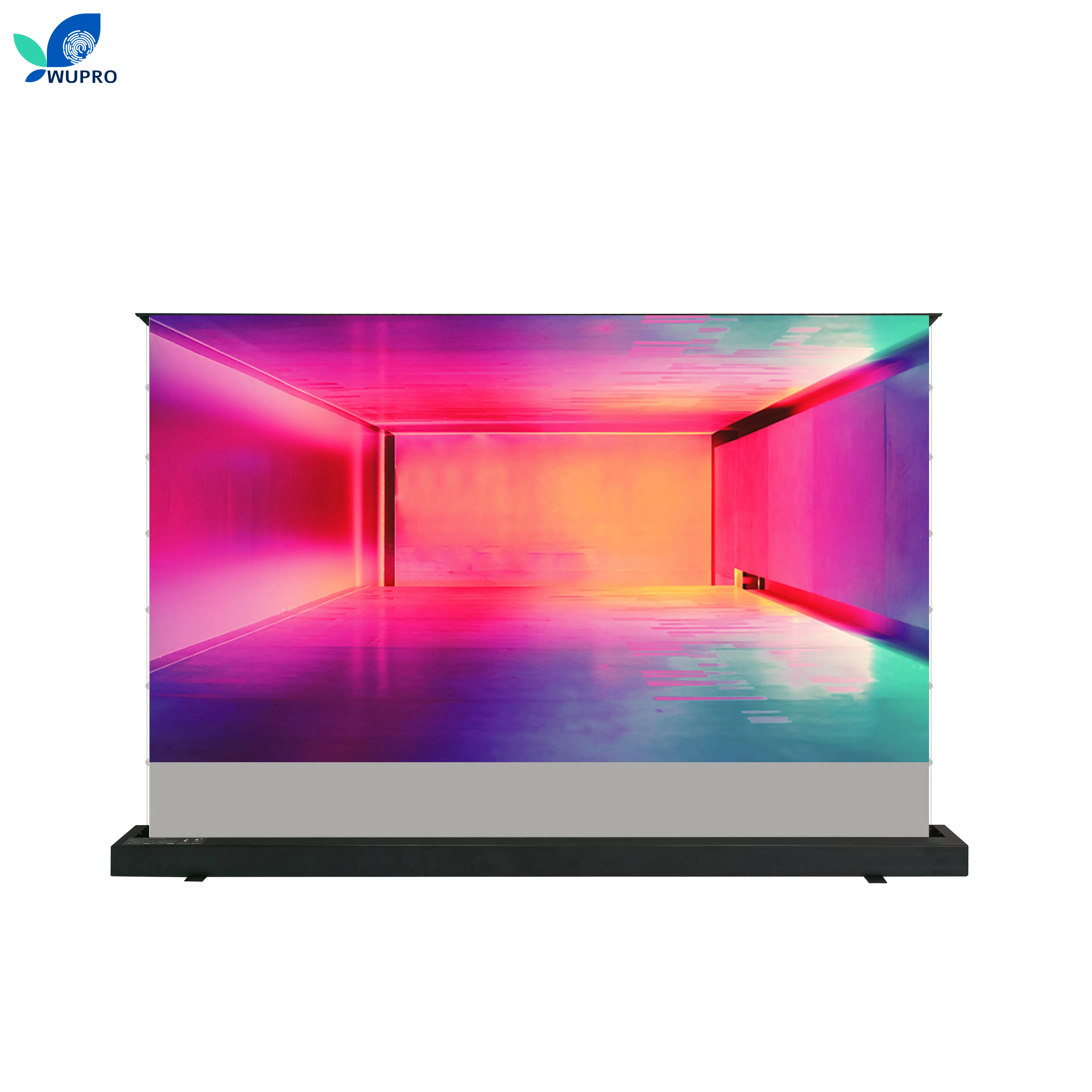Wupro 100inch /120inch Alr Gray Crystal Floor Rising Projection Screen