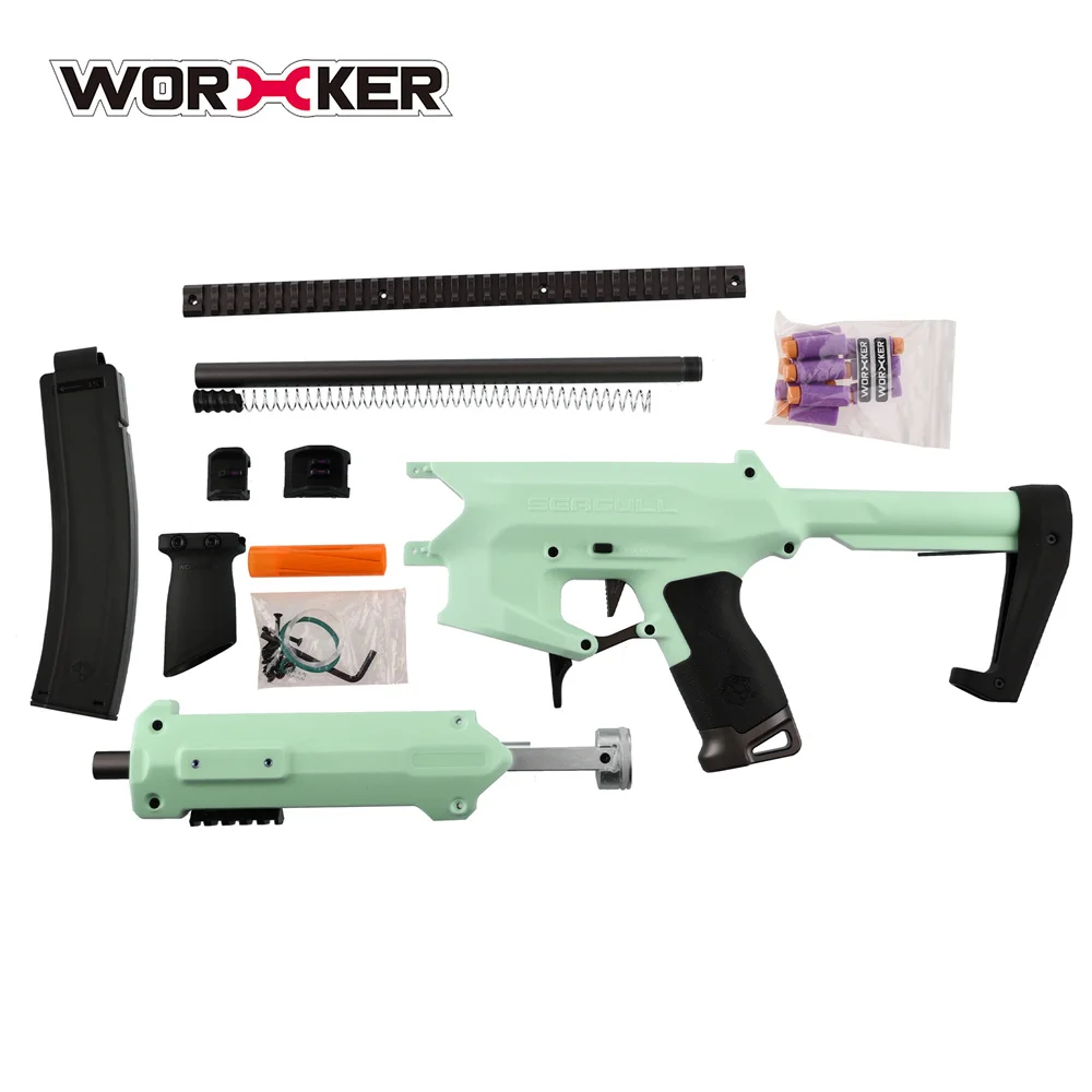 Worker Mod Soft Bullet Gun with Foam Dart Seagull Worker Seagull Blaster Popular Toys Worker Foam Blaster 150-200 FPS