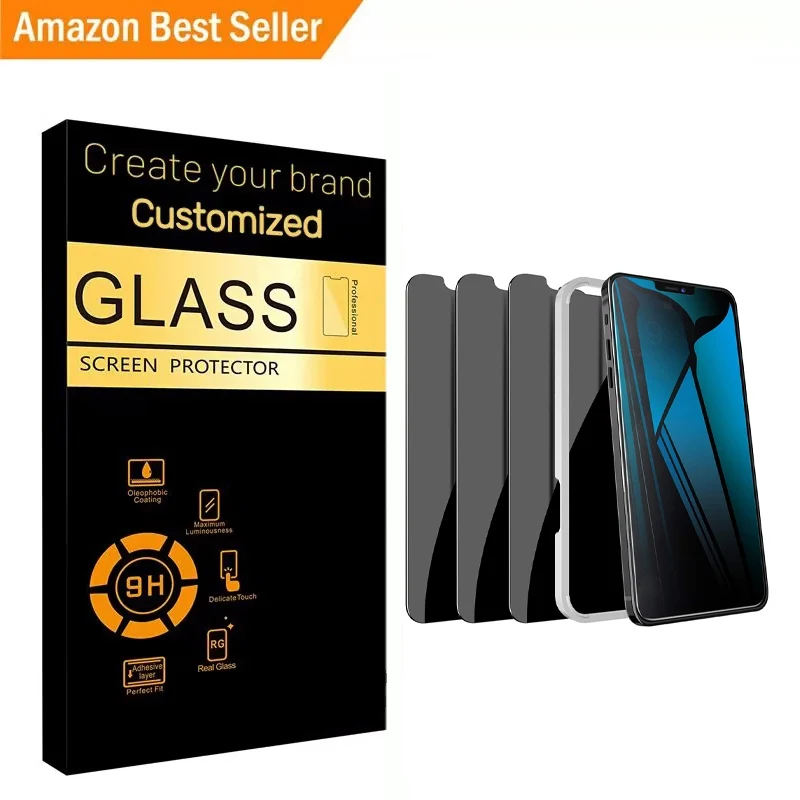 3 Pack Privacy Screen Protector Installer For Iphone 15 14 13 Pro Max