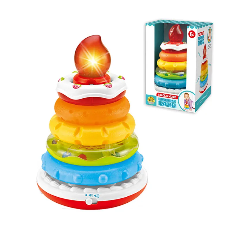kids stacking toy with lights and music stacking ring pretend