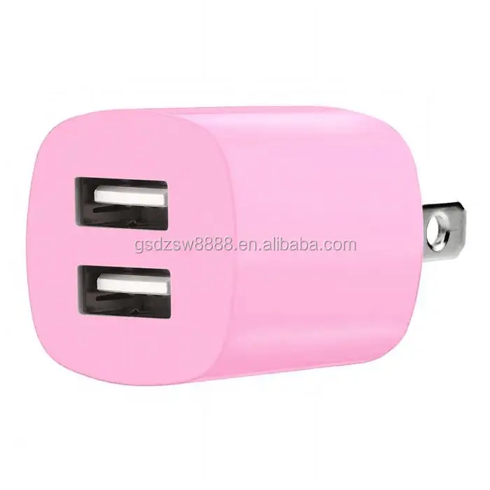 Быстрое зарядное устройство 2,1 А + 1 а с двумя USB-портами, домашнее дорожное Сетевое зарядное устройство переменного тока для iphone 7, 8, X, 11, Samsung, htc, телефонов на android