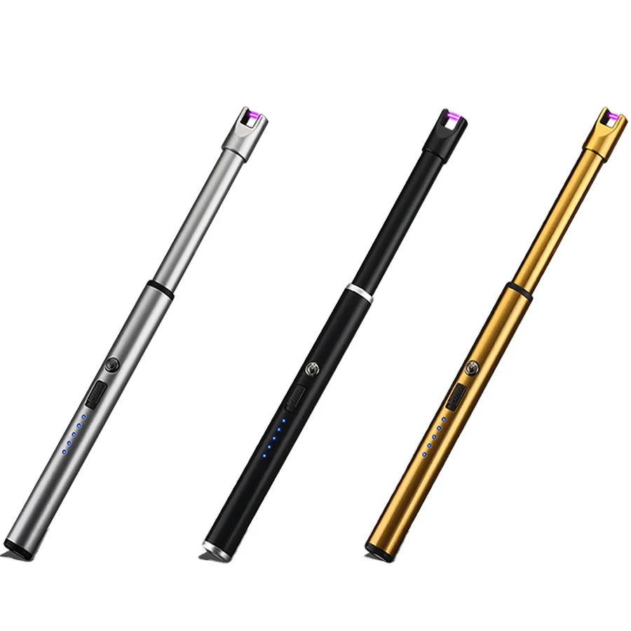 4 Stück Stabfeuerzeug USB - Elektrisch Plasma Lichtbogen Für Kerzen Grill Kamin