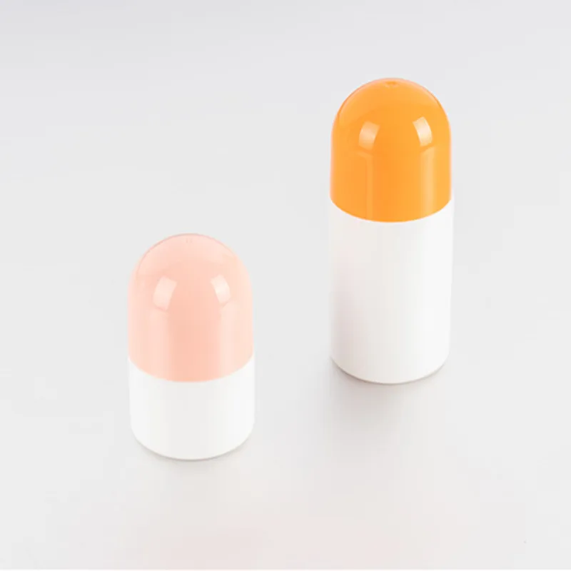 round bottle deodorant  30ml 50ml roll on bottle  plastic bottle with roll ball China factory