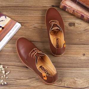 Men's Casual Office & Wedding Driving Shoes British Formal Plus Size Leather Comfortable Slip-On Breathable for Autumn Season