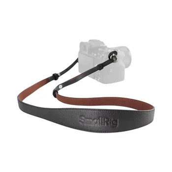 SMALLRIG Universal Leather Camera Neck Shoulder Strap for DSLR, Adjustable 100 to 110cm (39 to 43in), Max Load 10kg (22lb)