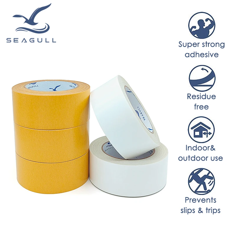 removable residue free carpet tape double