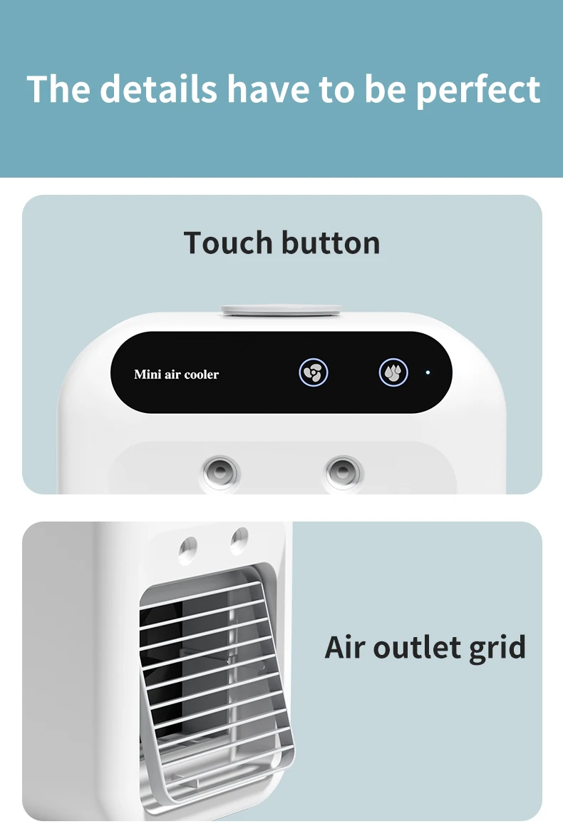 Desk Rechargeable Air Conditioner, Portable, USB - detail 18