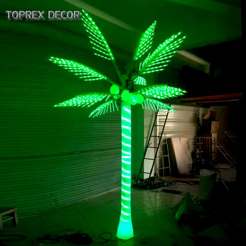 Palme colorate illuminate da 1,5 m, luci artificiali con telecomando, palme tropicali illuminate per interni, esterni, hawaiani, giungla, luau, tiki bar, piscina, spiaggia, patio