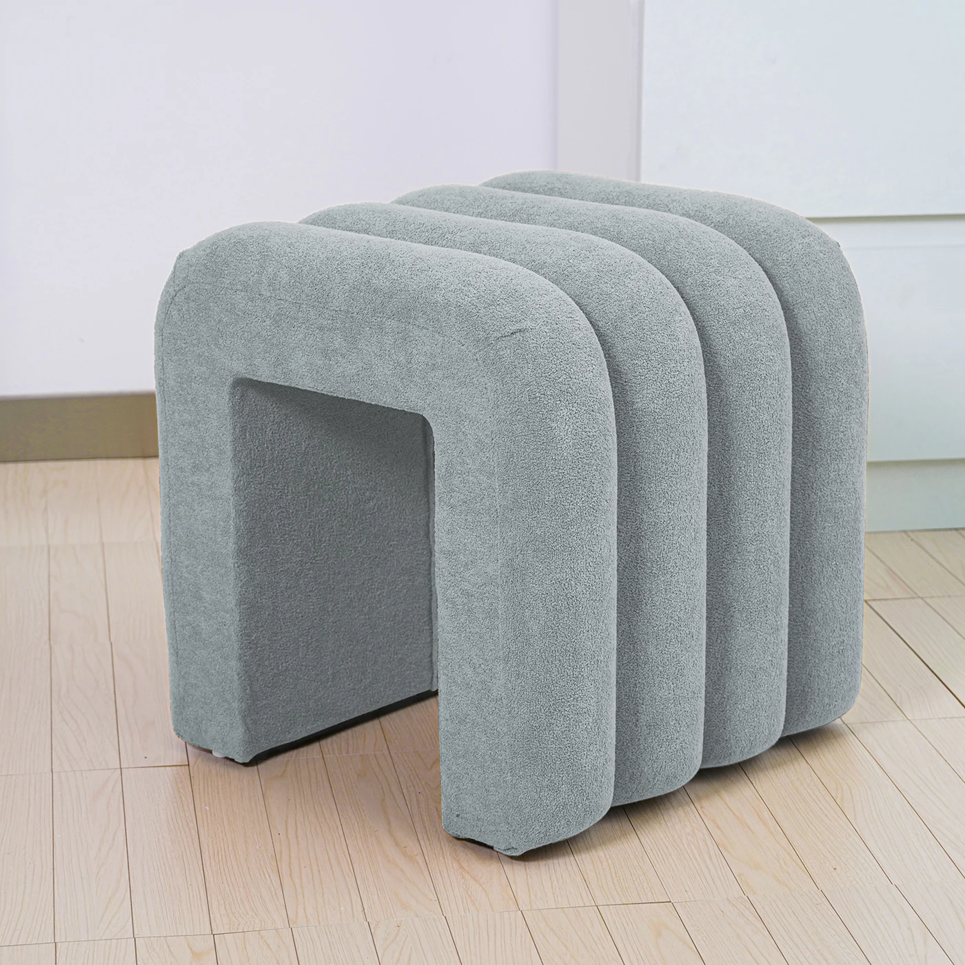 Furniture Nordic Style Foot Stool Dressing Room Furniture Pouf Ottoman Square Ottoman Stool