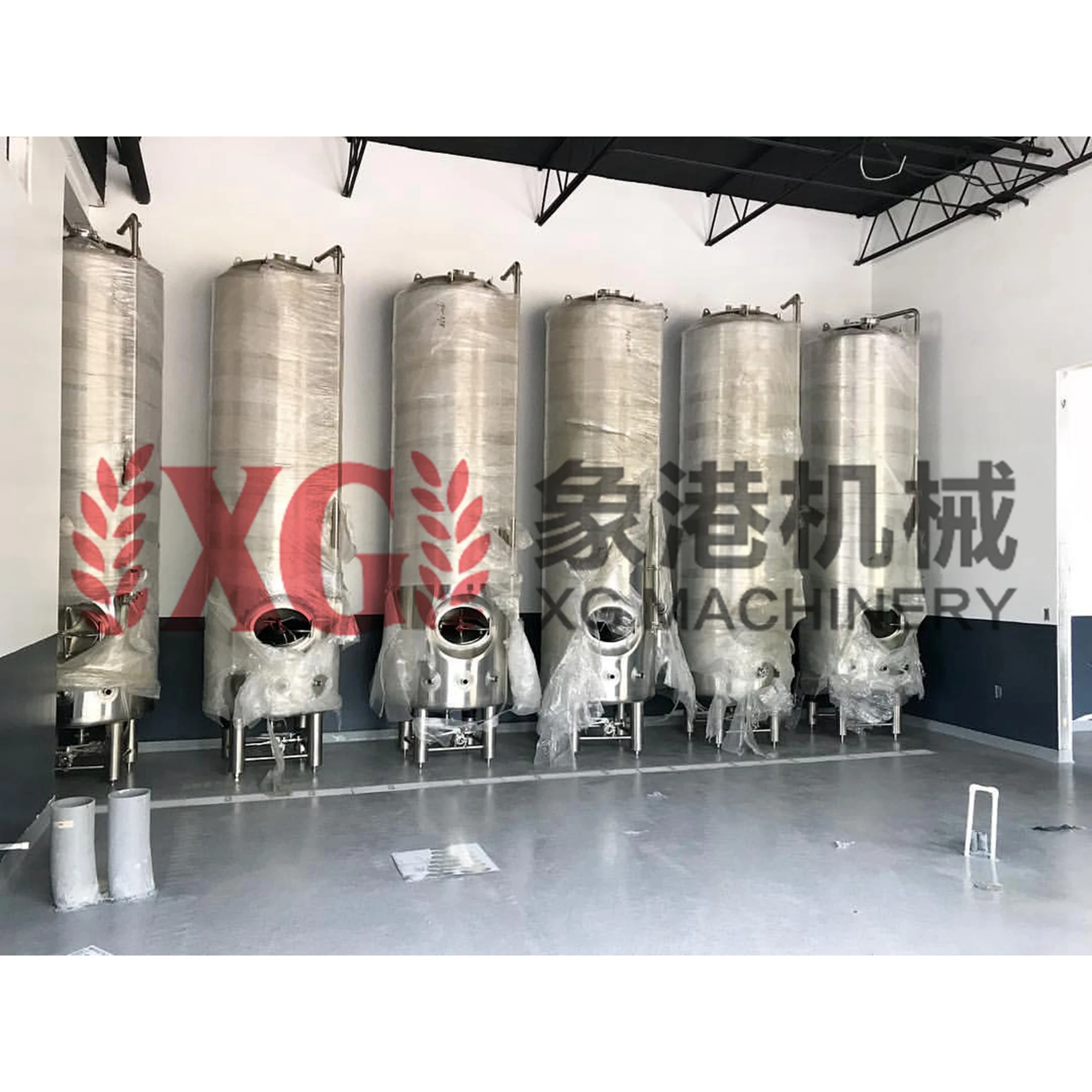 Цилиндрическая Пивоваренная система 3500L 35HL 30, лучшее зеркальное давление, гликоль, цилиндрическая Подающая емкость для пива и Брита