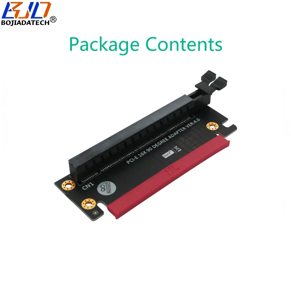 90 Degree PCI Express 16X Slot to X16 Adapter Card