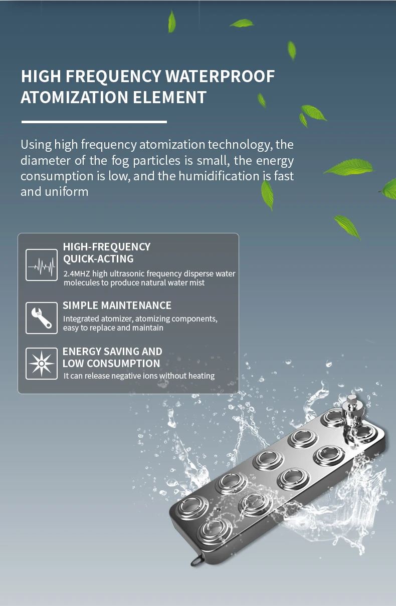 Industrial Dry Fog Air Humidifier Food Sales Support Plant Textile
