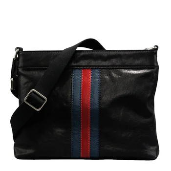 New Genuine Leather Men's Chest Bag Trend Fashion Cowhide One Shoulder Crossbody Bag Casual Men's Bag  OEM/MOQ