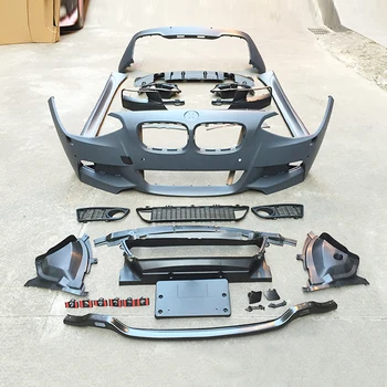 1 series F20 to MT style body kit with front bumper rear bumper side skirt for bmw 2011-2014 1series F20 MT style car kits