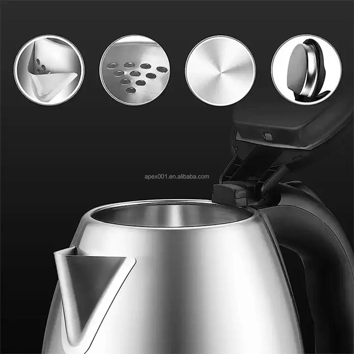 Popular Electric Kettle 2l Hot Water Kettle Stainless Steel Electric ...
