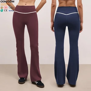 XW-YY286 Wholesale New Design Breathable Fitness Custom Women Casual Sports Leggings Quick Dry Lightweight Flared Yoga Pants