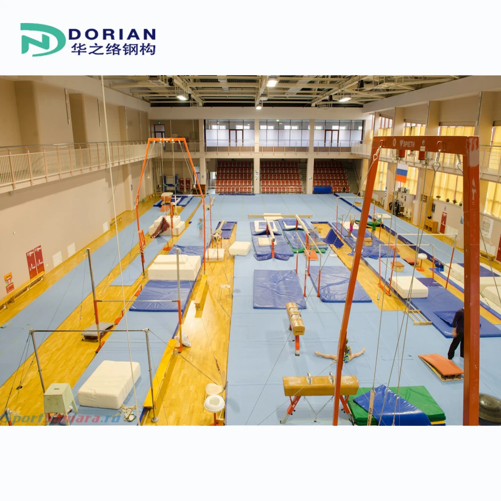 Customized Steel Truss Structure Frame Football Stadium Building Prefab Gymnasium