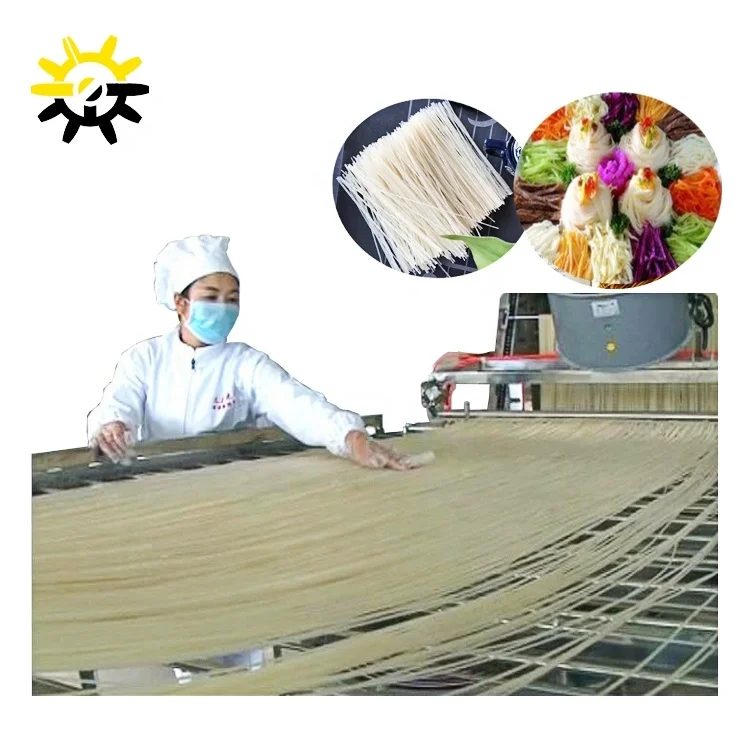 Automatic Long Cut Pasta Rice Spaghetti Making Machine/Industrial Dried Extruded Stick Rice Noodle Manufacturing Production Line