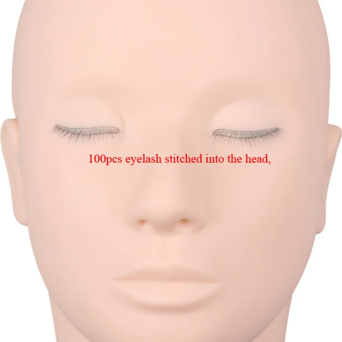 Silicone Multilayered Mannequin Head For Practice Lash Extension