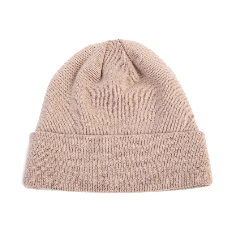 High Quality Oem Chunky Brimmed Lana Alpaca Winter Hat Custom Jacquard Logo 100% Cashmere Angora Merino Wool Beanie For Adult