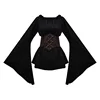 Black cropped top (with waist belt)