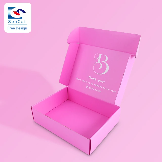 Fashion Design Customized Logo Beautiful Corrugated Paper Box For Gift Packaging details