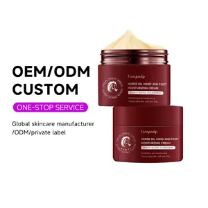 OEM ODM Vitamin C Whitening Foot Skin Care Relieve Dry Rough Cracks Body Lotion Horse Oil Moisturizing Adult Foot Care Cream