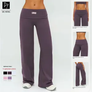 Plus Size Custom All Sports Flare Pants High Stretch Soft Yoga Sports Running Women'S Leggings for Women Elevate Flared Leggings