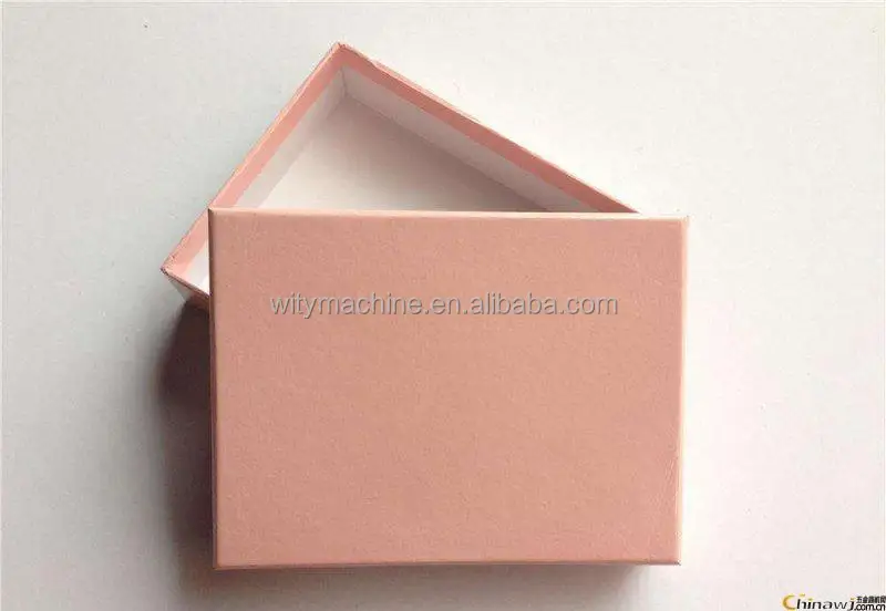 Rigid Box Making Machine with Corner Pasting + Surface Paper Gluing + Box Wrapping