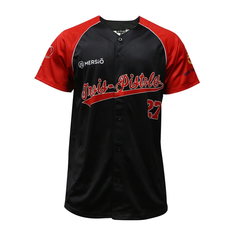Wholesale OEM Sublimation Plain Blank Baseball Jersey T Shirt