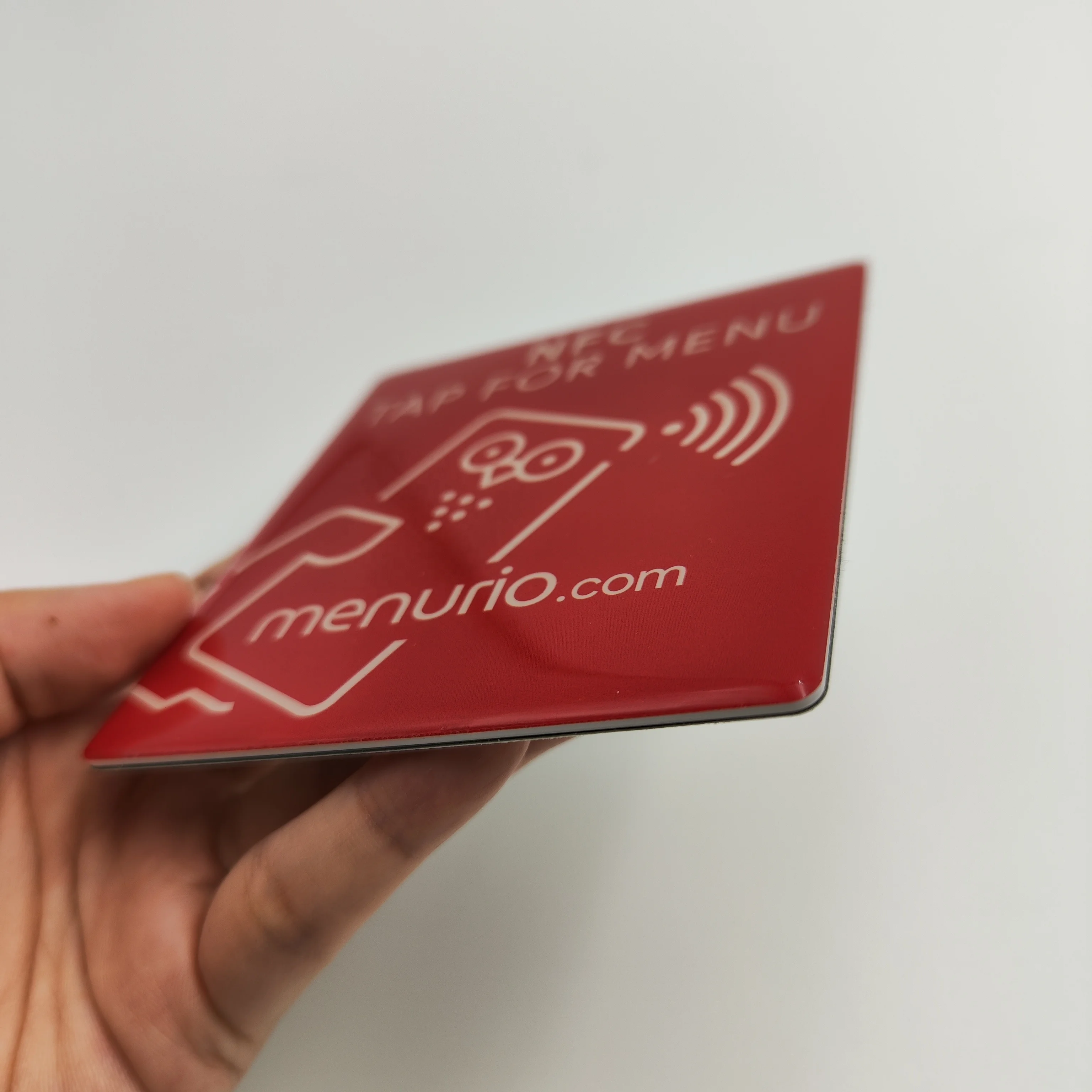 Programmable PVC Access Control Card Yelp Reviews NFC Epoxy Tag NTAG215 Chip 13.56MHz RFID Communication Interface for