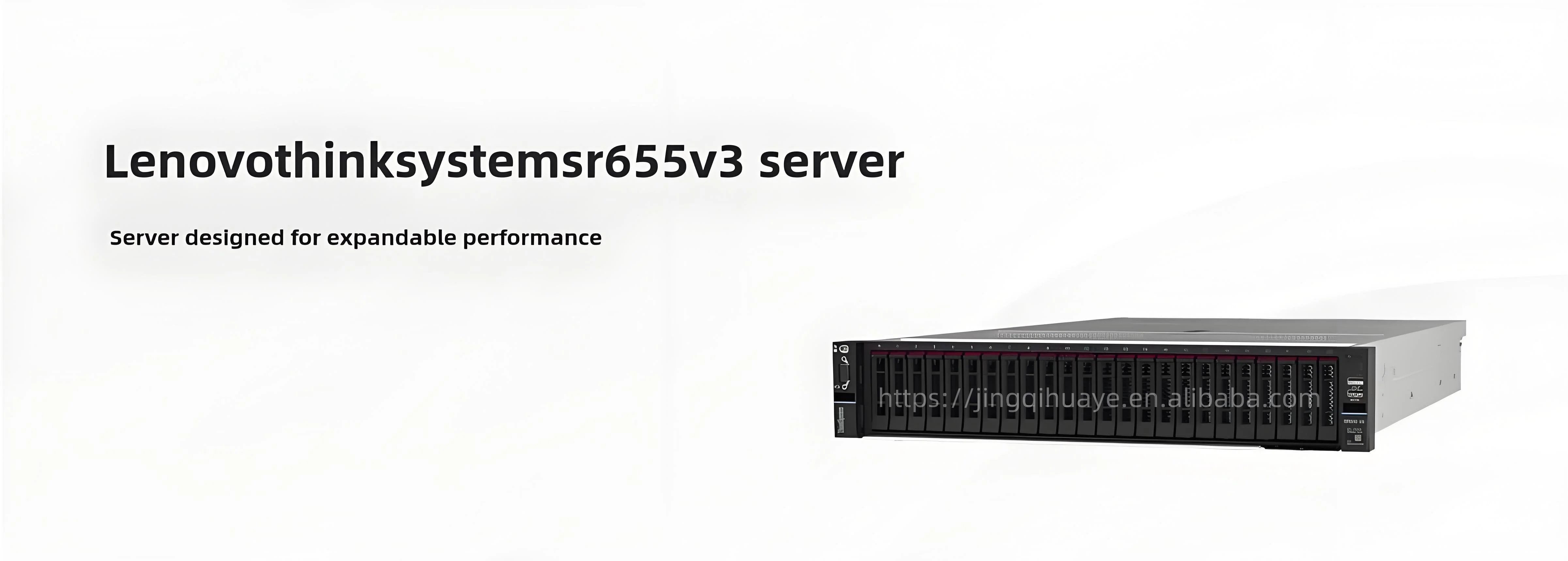 Lenovo SR655 V3 2U Server AMD EPYC 9004 CPU Max 2TB DDR5 RAM and Hot-Swap Bays for Data Center/Cloud/HPC