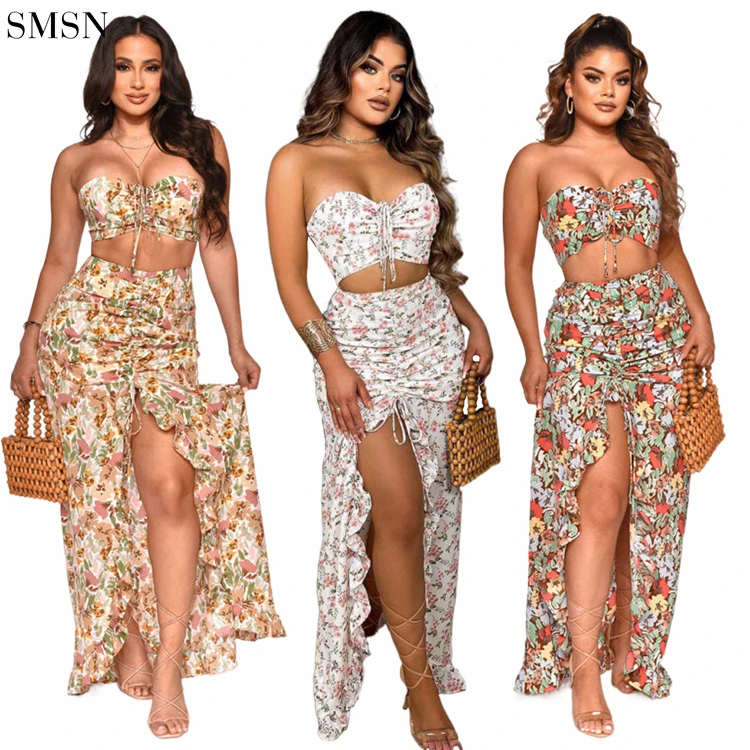 2 Piece Sets for Women Going Out, Womens Two Piece Outfits Wrap V