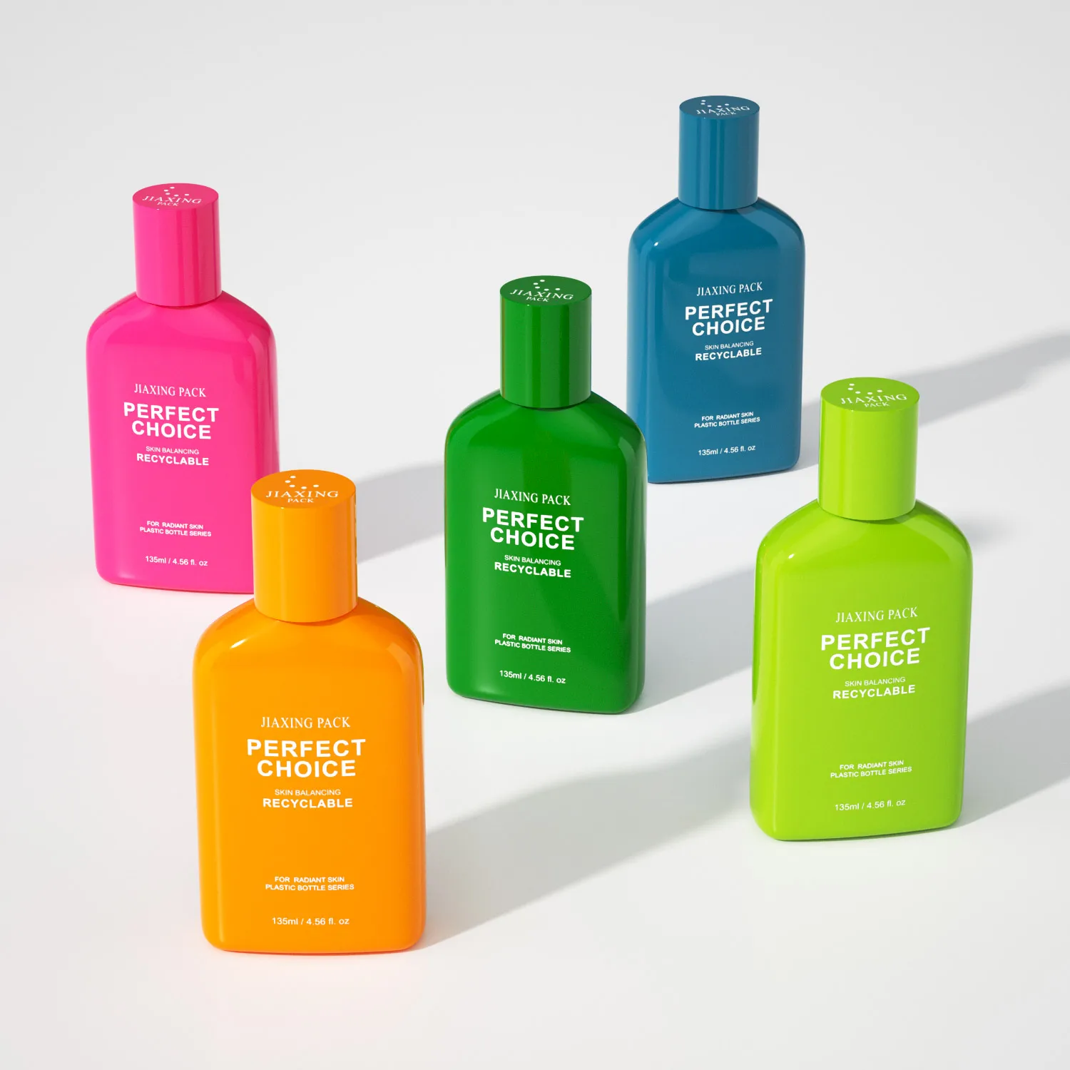 Portable Soft Touch Empty Plastic Baby Shampoo and Body Shower Gel Packaging Bottle Colourful